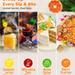 Fangkic Dehydrated Citrus Slices Set - 70+ Pieces, 6 Ounce - Lemon, Lime, Orange, G fruit, Includes 25 Paper Umbrellas and Tweezers