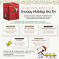 Plum Deluxe Brew Happiness Snoopy Collection Loose Leaf Tea  All Natural Black and herbal tea  Collectible Gift Tin