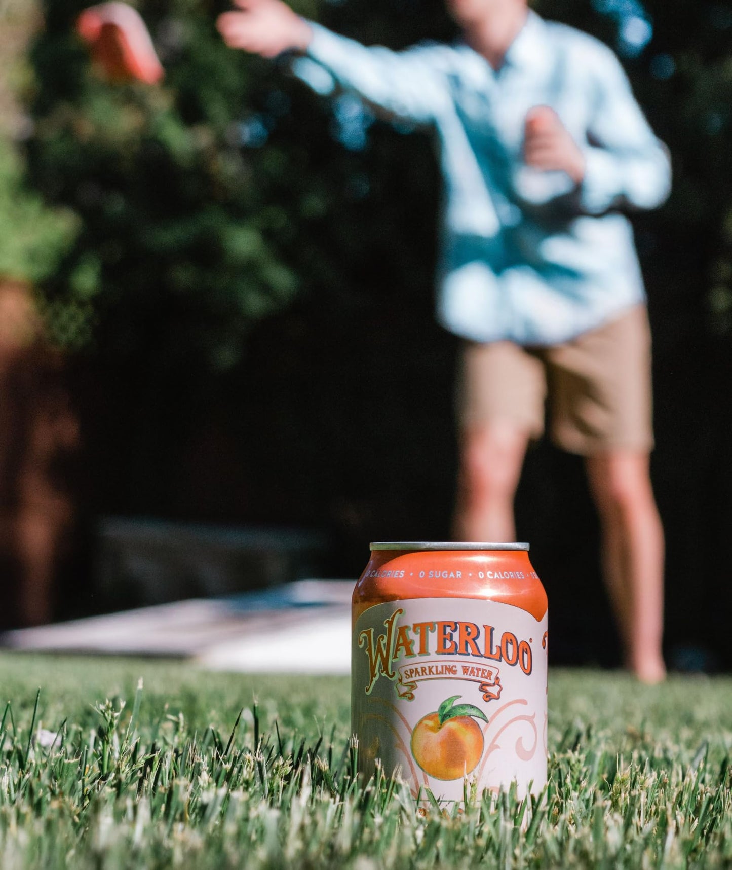 Waterloo Sparkling Water, Peach Naturally Flavored, 12 Fl Oz Cans (Pack of 12) - Zero Calories and Zero Sugar or Sweeteners