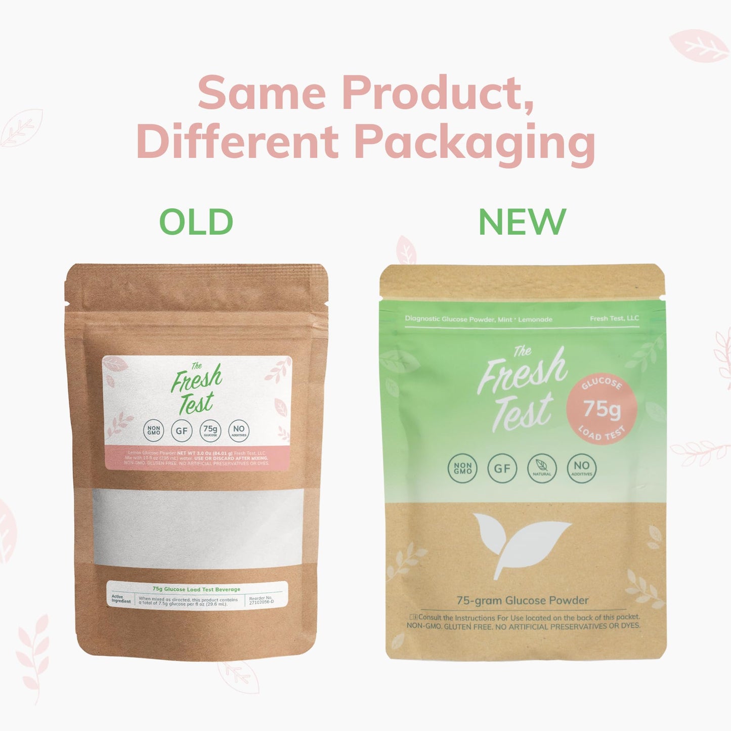 The Fresh Test  75-gram Powder Drink Mix | Additive-Free  Non-GMO  Organic Ingredients | Mint Lemonade