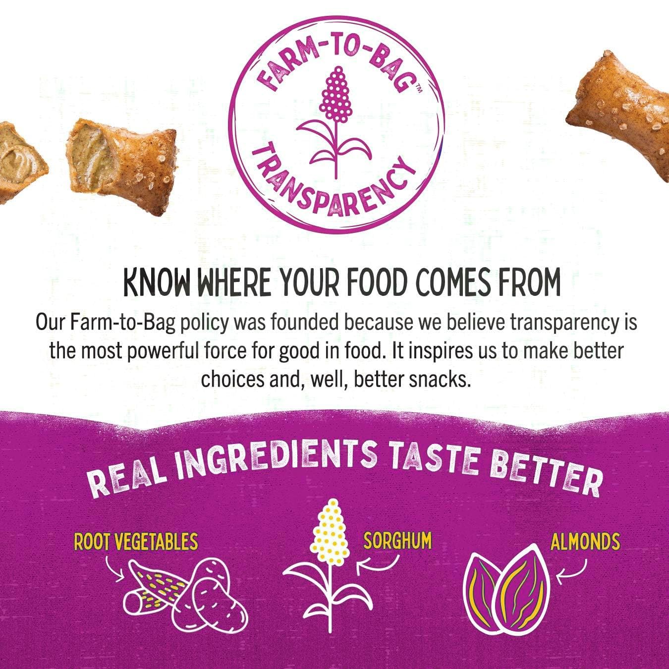 Quinn Maple Almond Butter Filled Pretzel Nuggets - Made with Real Ingredients, Whole Grain Sorghum, Sea Salt, Vegan, Gluten Free