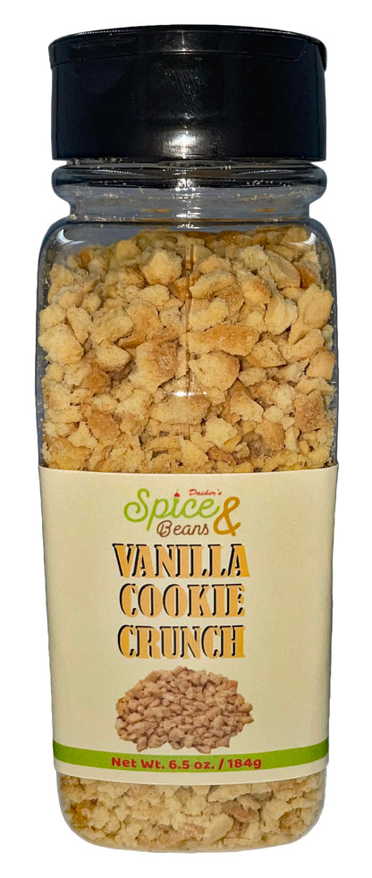 Vanilla Cookie Crunch | Ice Cream Topping & Cake Decoration | by Dashers Spice & Beans | 6.5 oz.