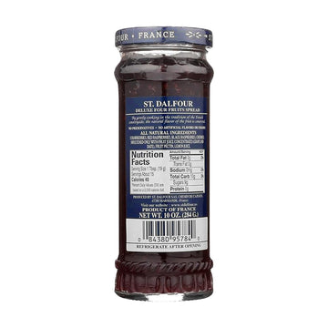 St Dalfour Four Fruits French Fruit Spread (10Oz) - Artisanal Recipe - 100% From Fruit - No Synthetic Nitrates Or Nitrites - Naturally Sweetened