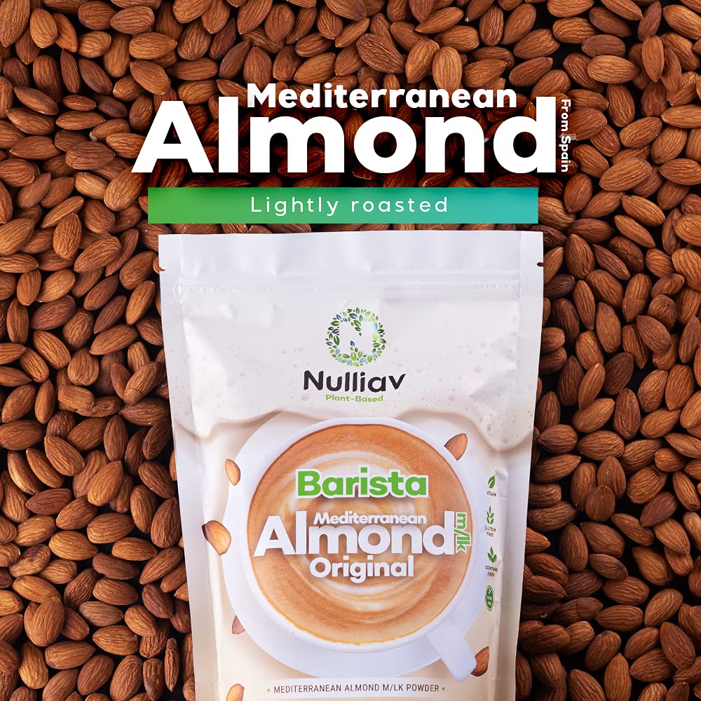 NULLIAV Barista Mediterranean Almond Milk Powder Original, 14.8 Oz, Pack of 1