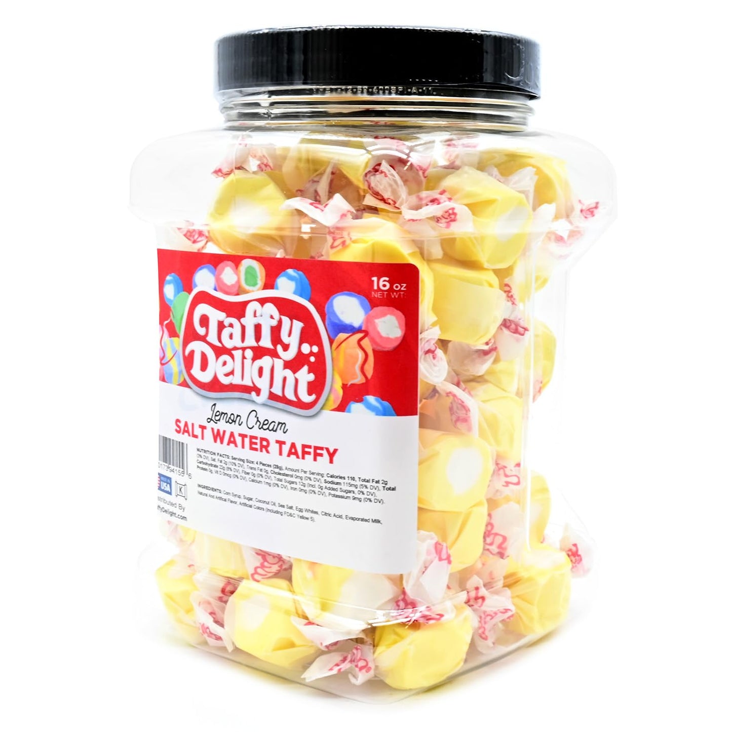 Taffy Delight Salt Water Taffy (16Oz, Lemon Cream)