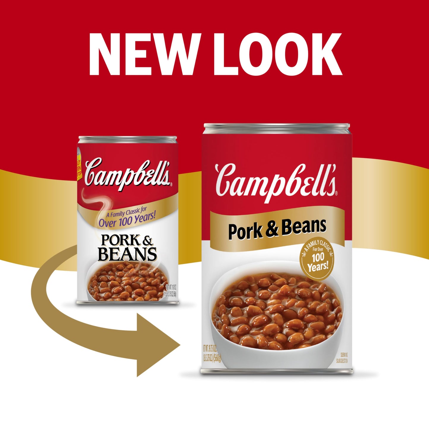 Campbell s Canned Beans, Pork and Beans, 19.75 oz. Can (Pack of 12)
