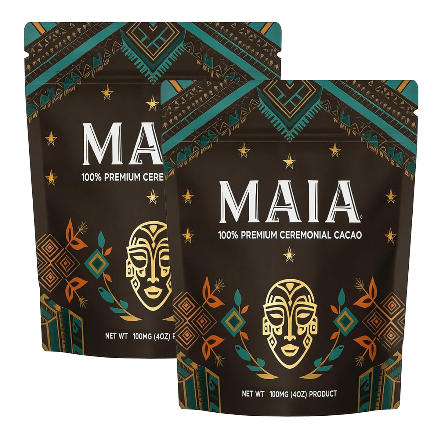Maia Ceremonial Cacao  with Flavanol  Theobromine  Magnesium and Natural Flavonoids Blend  Improves Mental Clarity and Focus  100% Organic Cocoa Powder  Unsweetened Cacoa Powder for Natural Energy & Mood Support (2)