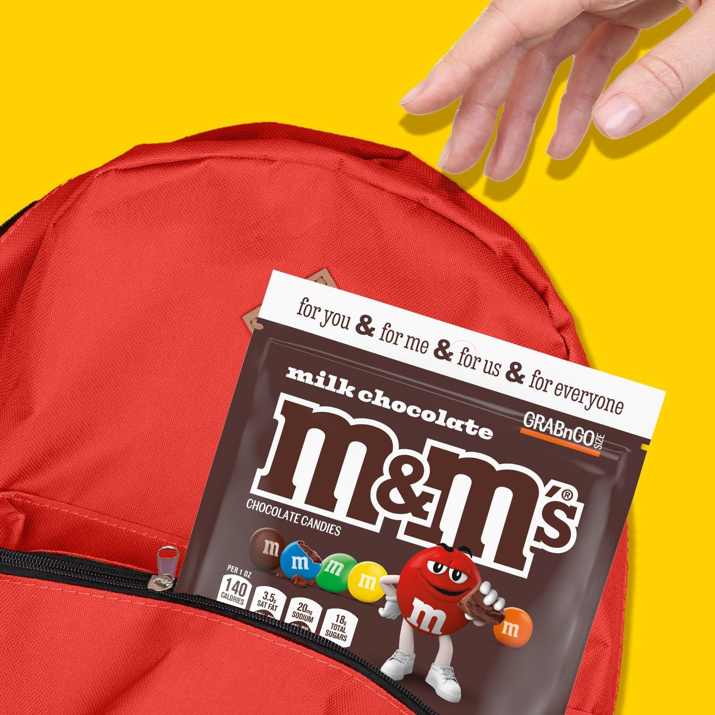 M&Ms Milk Chocolate Candy Bulk Pack – 5 Oz Grab N Go Resealable Bags (Pack Of 12), Party Size, Individually Wrapped Chocolate Snacks – Ideal For Office, Travel, Gifts, Candy Bowls, And Family