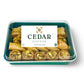 Cedar Pastries 19Pc Pistachio, Cashew, & Walnut Baklava Assortment - Kosher & Halal Certified - Small Box