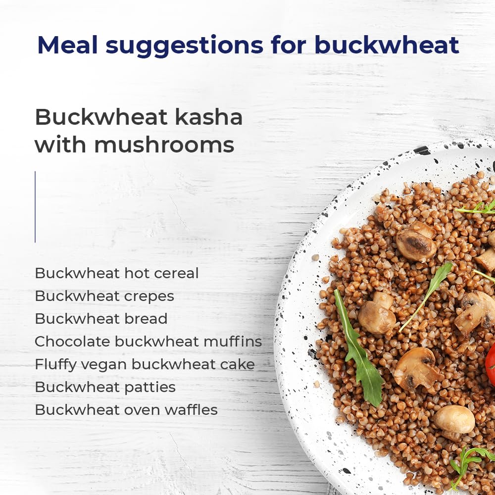 Doma Buckwheat Groats 5.28Lb (3X1.76Lb) - Gluten-Free, Whole Grain Superfood For Side Dishes, Porridge, Kasha, Non-Gmo, Premium
