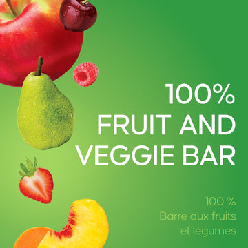 SunRype FruitSource Veggie 100% Fruit and Vegetable Bar Snack Variety Pack, 444g/16oz., {Imported from Canada}