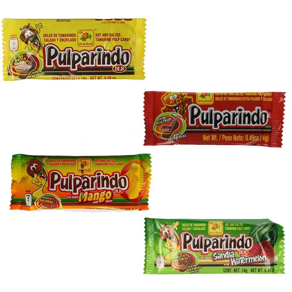 De La Rosa Pulparindo Flavors Bundle (Original, Mango, Watermelon And Xspicy)