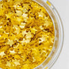 Gold Edible Star Shaped Glitter for Cakes - Fancy Edible Stars Cake Decorations in Metallic Gold for Cake Decorating, Toppings, 