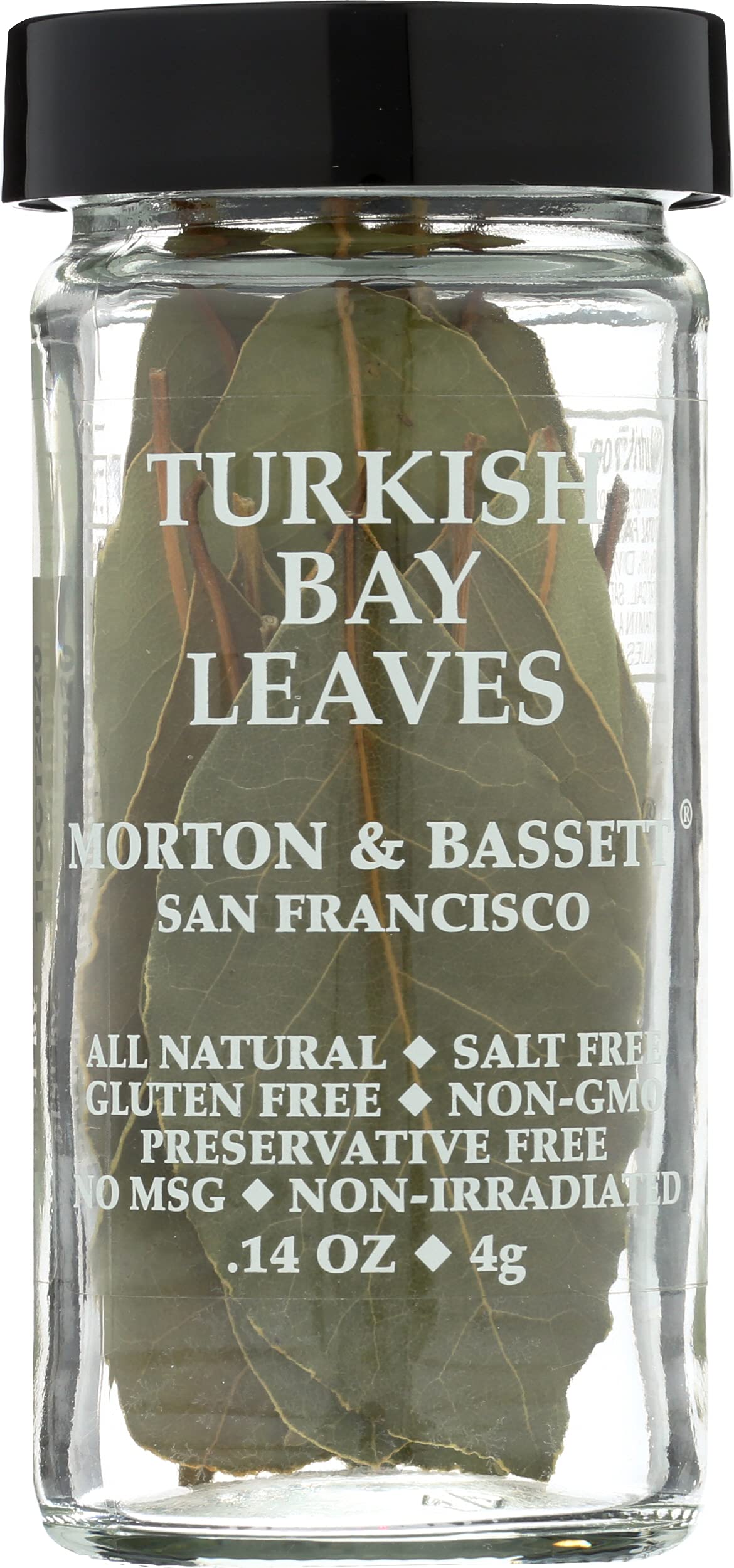 Morton & Bassett Turkish Bay Leaves, 0.1 Ounce, Perfect for Cooking, Pack of 1