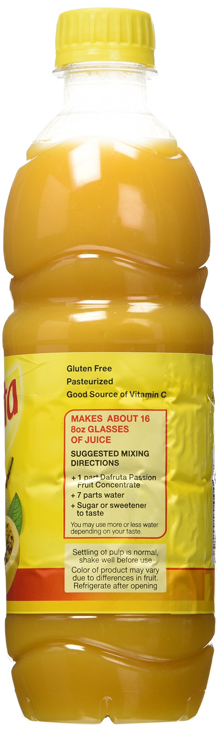 DaFruta - Passion Fruit Concentrate Juice - Suco de Maracuja Concentrado -16.9 Fl.Oz. (500ml)