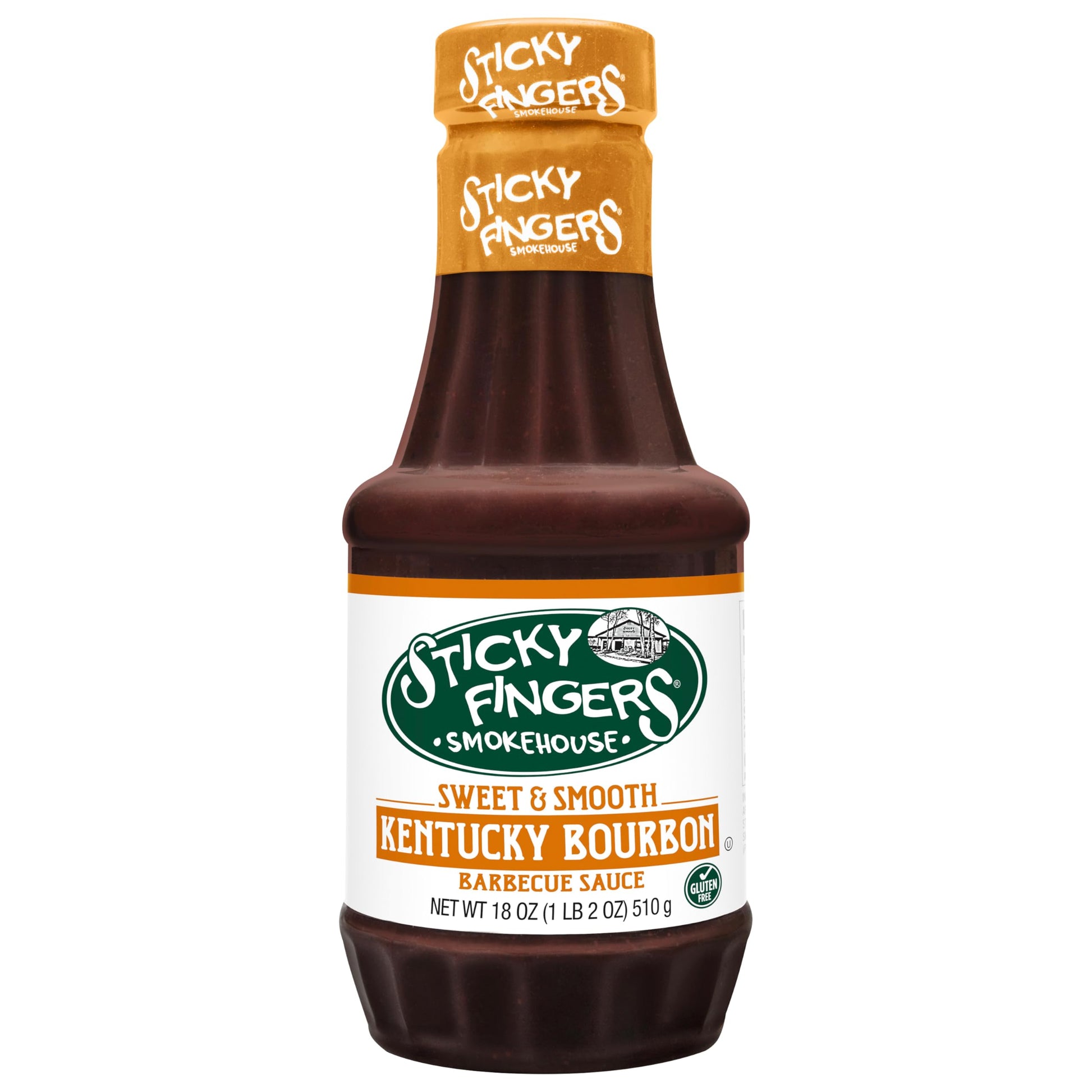 Sticky Fingers BBQ Sauce, Sweet Kentucky Bourbon, 18 OZ, Pack of 1