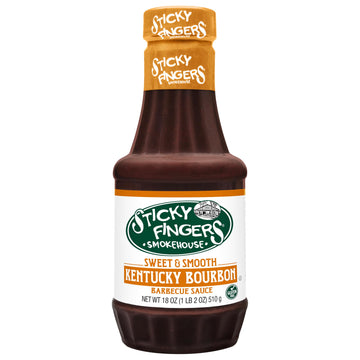 Sticky Fingers BBQ Sauce, Sweet Kentucky Bourbon, 18 OZ, Pack of 1