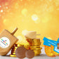 The Dreidel Company Hanukkah Chocolate Gelt, 6-Pack Mesh Bags of Milk Chocolate Coins, Kosher Certified Dairy Dreidel and Menora