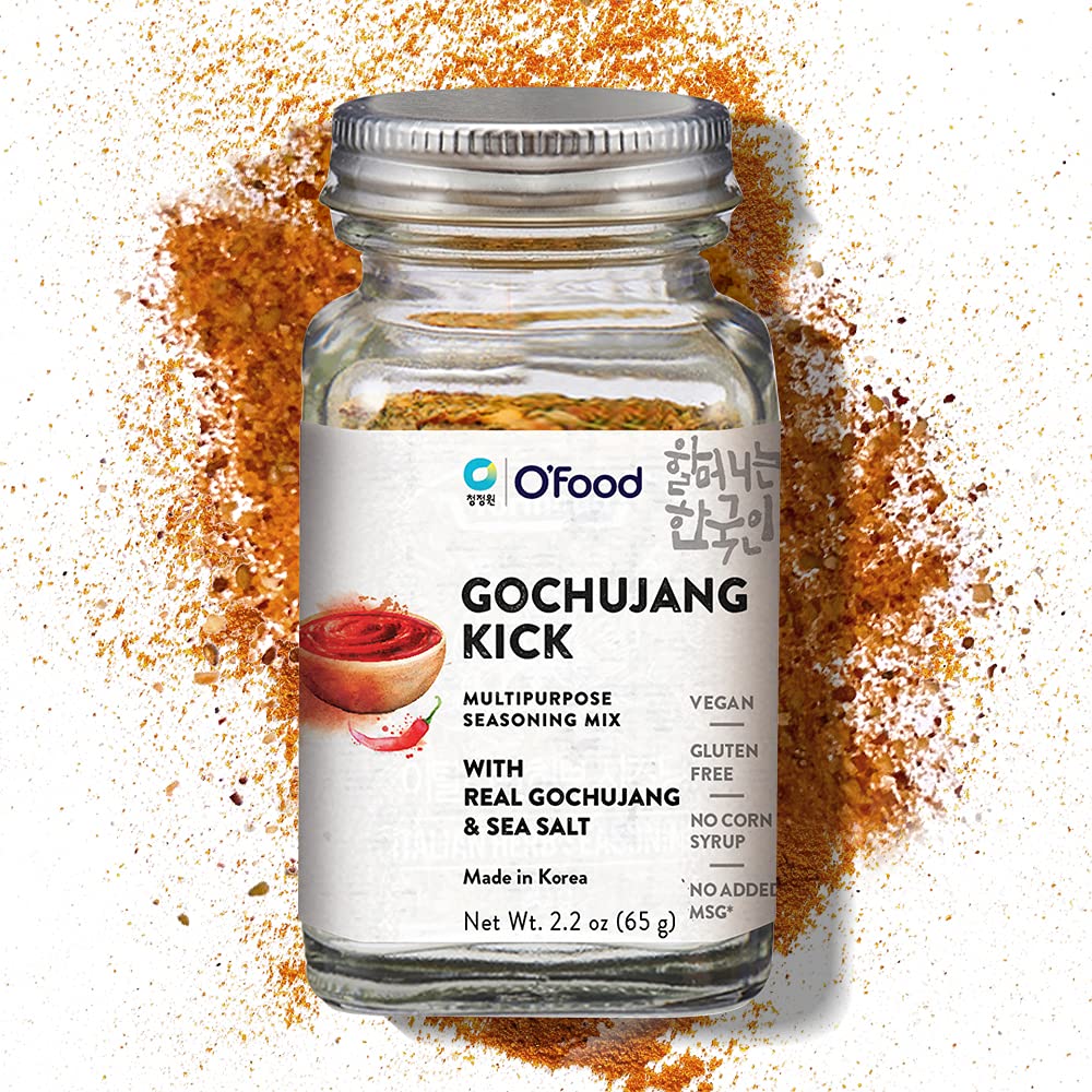 C O'Food Gochujang Kick, Korean Red Chili Pepper Powder Seasoning Mix, Vegan, Gluten Free, No Corn Syrup, Multipurpose, No Added