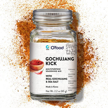 C O'Food Gochujang Kick, Korean Red Chili Pepper Powder Seasoning Mix, Vegan, Gluten Free, No Corn Syrup, Multipurpose, No Added