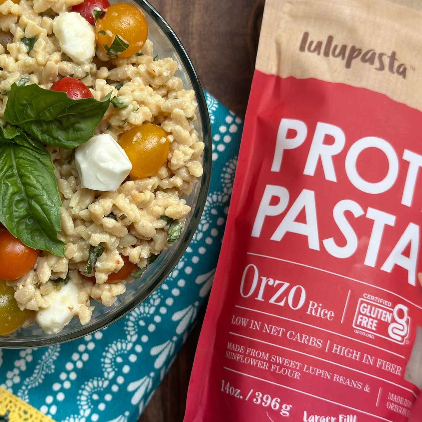 High Protein Pasta, 19g, Made with Lupin Flour & Sunflower Flour, 4g Net Carb, Gluten Free, Keto Pasta, Low Carb, by lulupasta (
