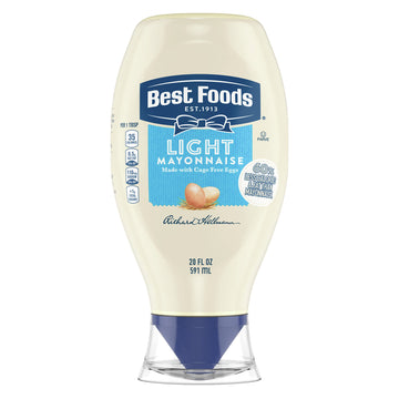 Best Foods Mayonnaise Light Mayo 1 ct For a Creamy Condiment or Sandwich Spread 60% Less Fat and Calories than Regular Mayonnais