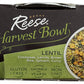 Reese Lentil Harvest Bowl | Chickpeas, Brown Rice, Spinach | High In Fiber & Protein (Pack Of 8)