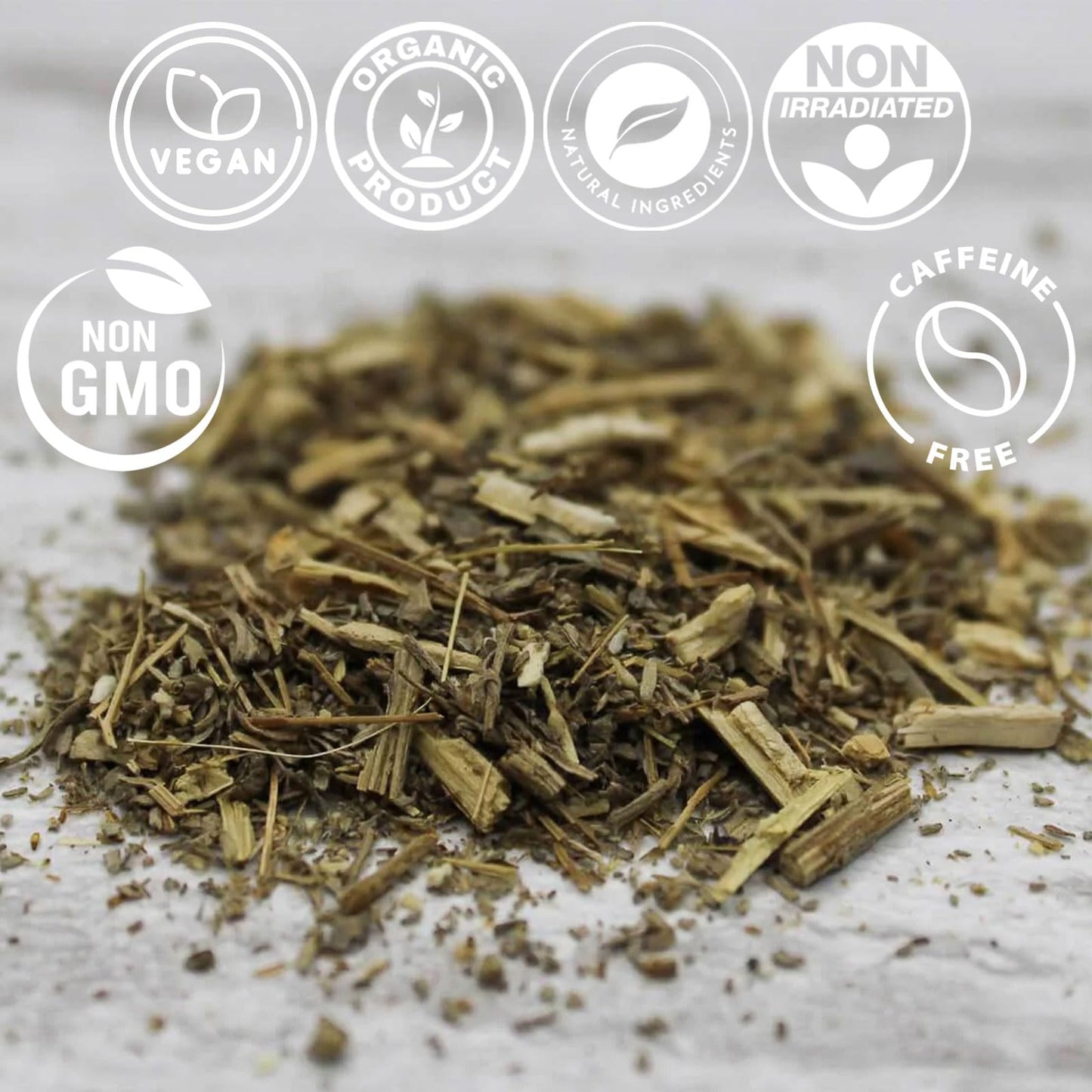 Cure wid Pure Organic Wormwood Herb Dried Cut & Sifted 4oz/114g - Artemisia Absinthium - Non-GMO Preservative & Additives Free Wormwood Tea In Eco Friendly Resealable Pouch Traditional Herbal Remedy