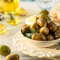 Sanniti Stuffed Greek Olives, Net Weight 16 Oz - Drained Weight 10 Oz (Truffle Cheese)
