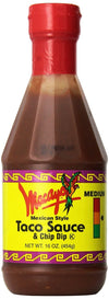 Macayos Mexican Style Taco Sauce & Chip Dip 16oz - Medium (2 Pack)