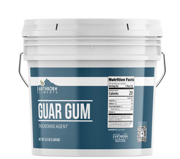 Earthborn Elements Guar Gum Powder, 1 Gallon, Gluten-Free Food Thickener & Binder, Baking, Resealable Bucket