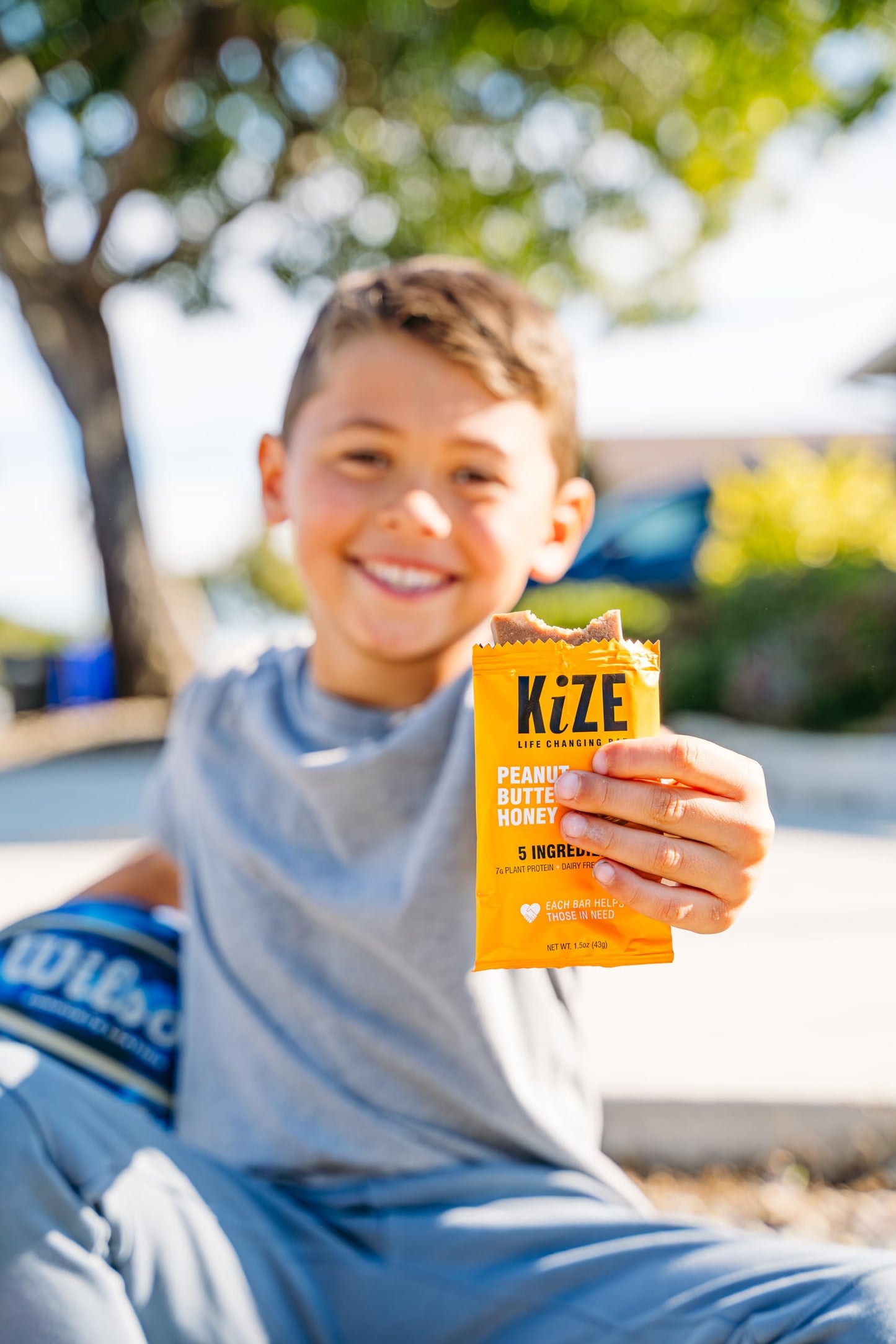 KiZE Energy Bars - Peanut Butter Honey - Gluten Free, High Protein - 10 Count