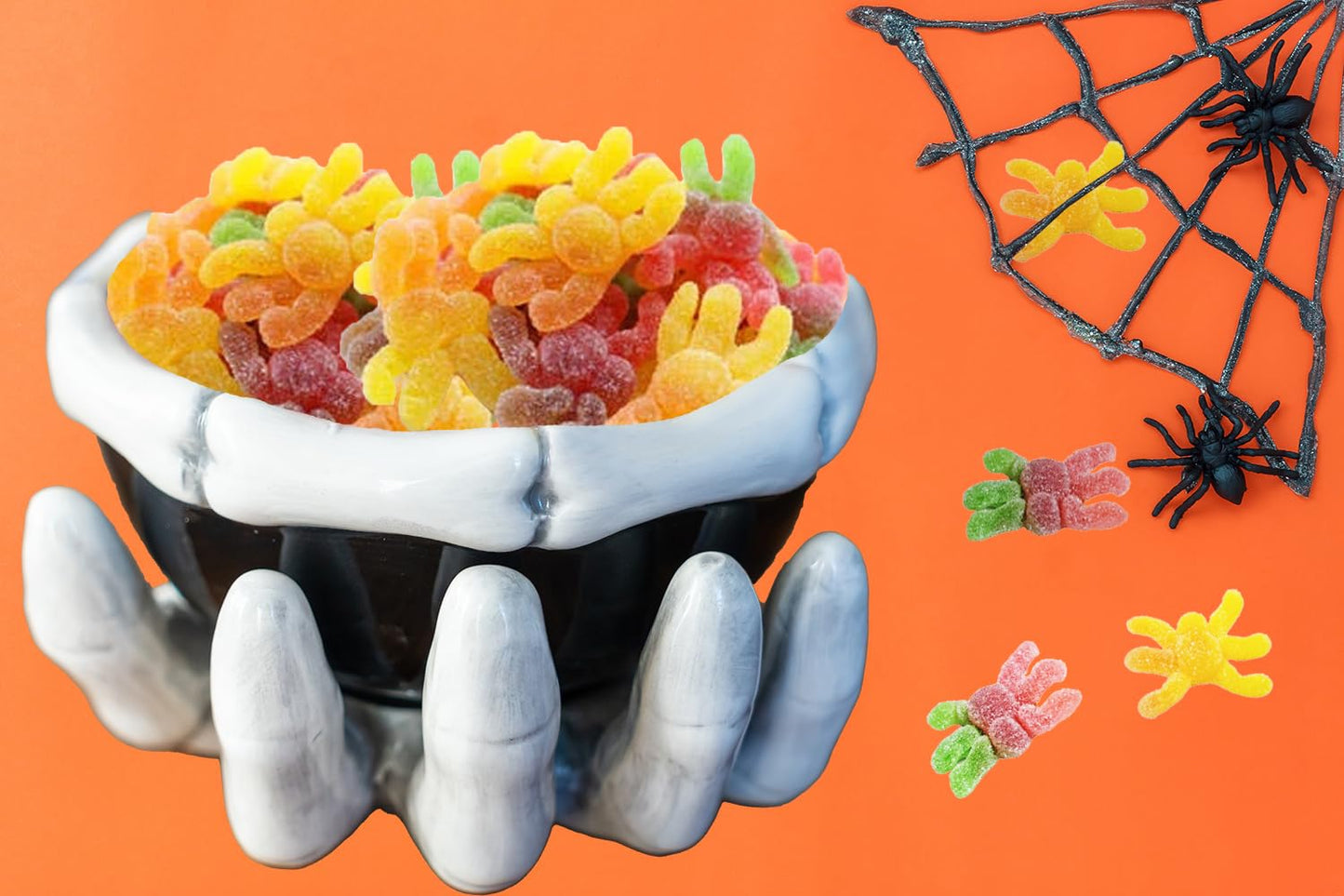 Fruidles Halloween Hair Spiders Gummies, Fun And Festive Holiday Snacking (2 Pounds)