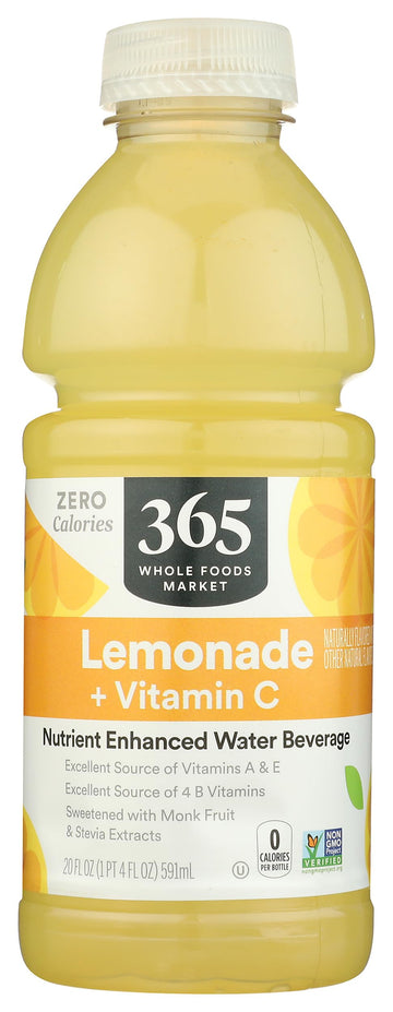 365 by Whole Foods Market, Water Nutrient Lemonade Vitamin C No Calorie, 20 Fl Oz