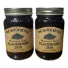 The Dutch Kettle Amish Homemade Blackberry Jam - 2 Pack (18 oz Jars) - Made with Premium Ingredients, Non-GMO, No Preservatives