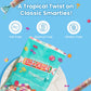 Smarties Tropical Candy Rolls - Gluten Free & Vegan Tropical Flavor Treats - Hard Candy Individually Wrapped - Peanut Free Plant