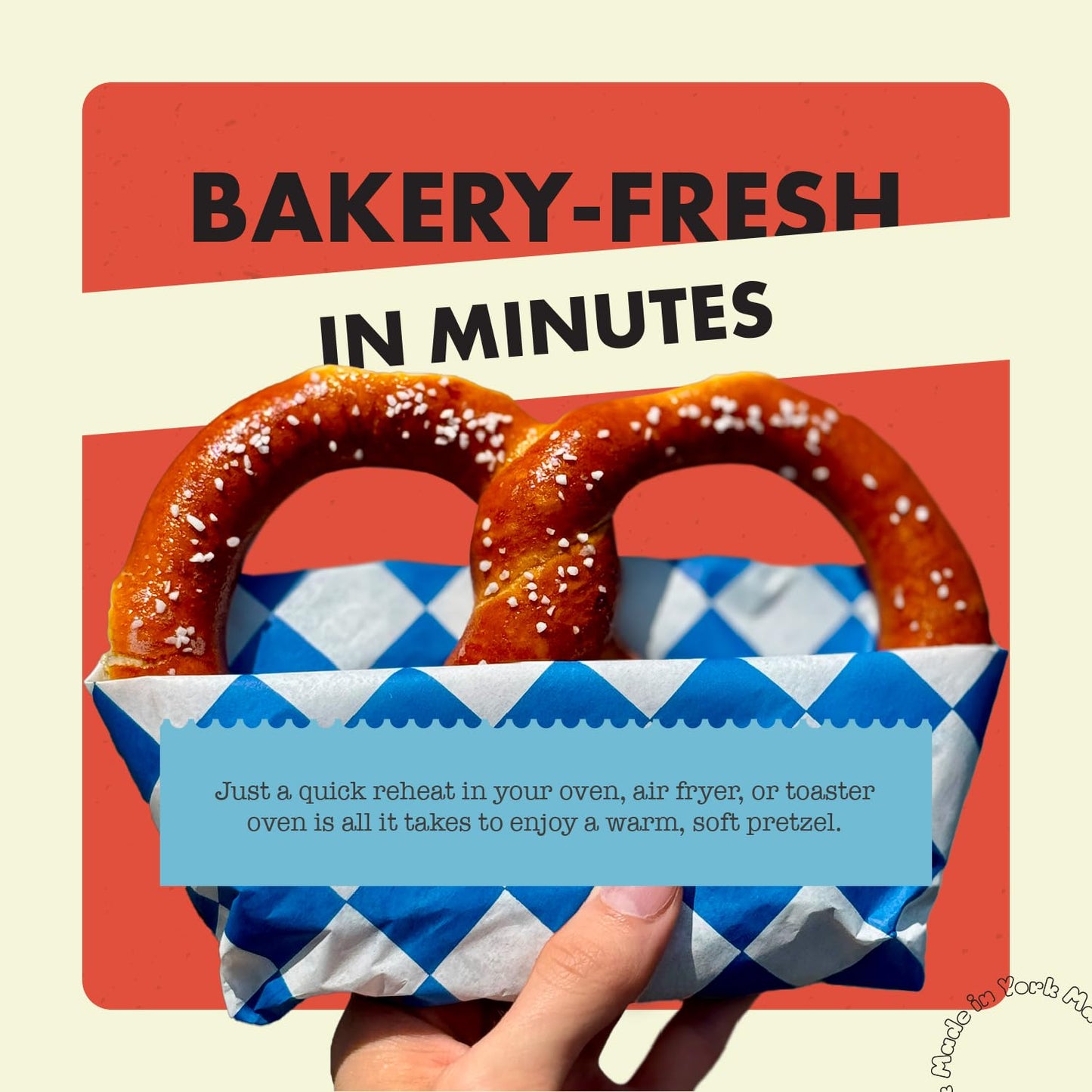 Pretzel Classics Gift Box - 8 Hand-Twisted Pennsylvania Pretzels with two 9oz Mustards & Pretzel Salt - Fresh Baked in York  PA  Individually Wrapped  Ships Fresh Never Frozen-Favorite Things 2025