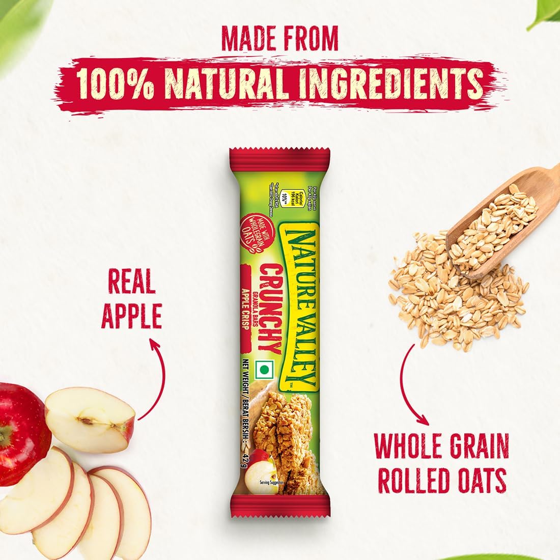 Nature Valley Crunchy Granola Bars, Apple Crisp, 12 Bars (Pack of 6), Limited Edition, 8.94 oz