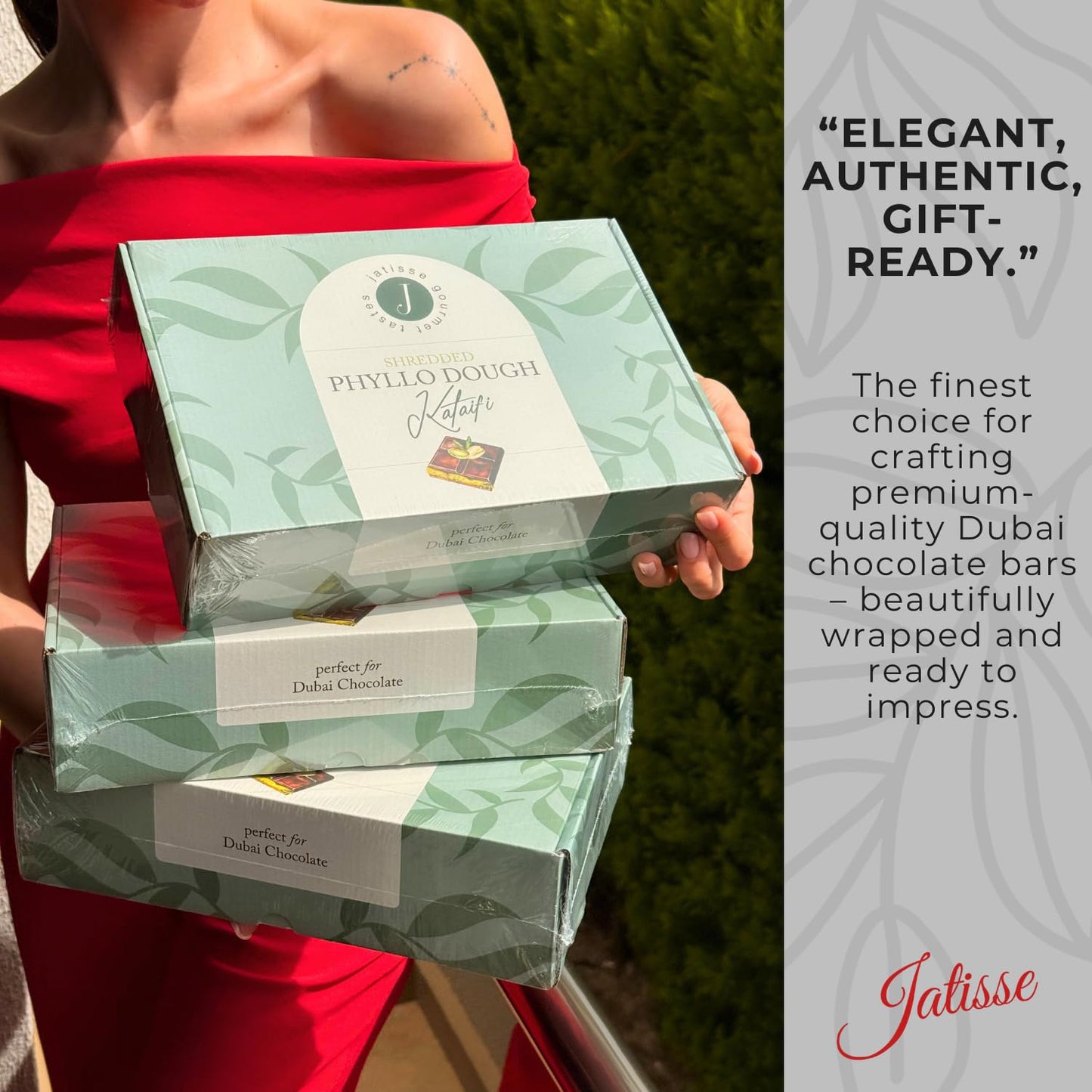 Jatisse Premium Dried Kataifi 500G (1.1 Lb) Perfect For Viral Dubai Chocolate Bar Pistachio Stuffed Desserts Knafeh, Kunafa, And