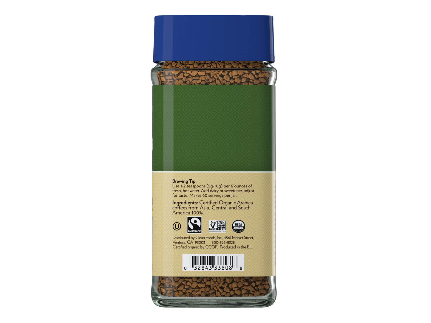 Cafe Altura Organic Fair Trade Decaf Instant Coffee, 3.53 Oz (Pack Of 2)