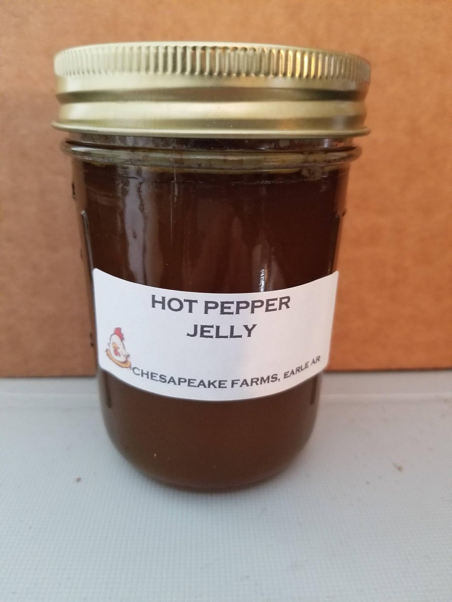 Hot Pepper Jelly, Organic, Vegan, Gluten-Free, Sweet Heat, 8 oz Jar