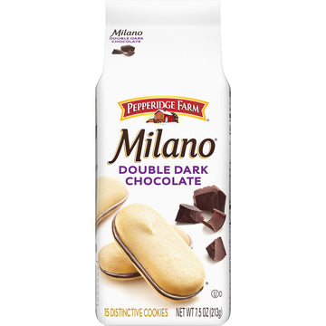 Pepperidge Farm Milano Double Dark Chocolate Cookies, 7.5 oz. Bag