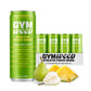 GYM WEED Athletic Focus Drink, KSM-66 Ashwagandha, Lions Mane, L-Theanine, Green Tea Caffeine, Pear Pineapple Flavor, 12 Pack
