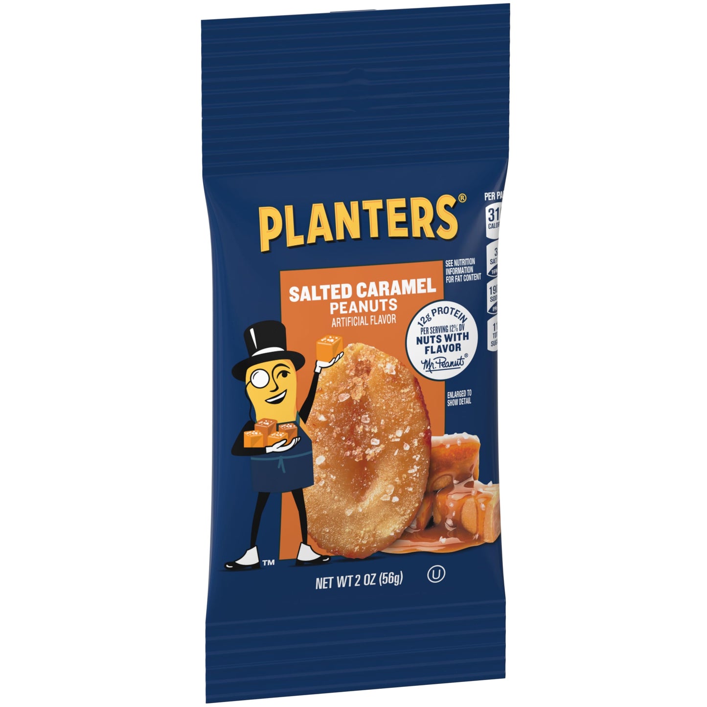Planters Salted Caramel Peanuts (2 Oz Bags, Pack Of 10)