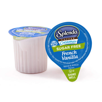 SPLENDA Sugar Free French Vanilla Coffee Creamer Cups, 180 Count - Perfect for a Rich, Flavorful Experience