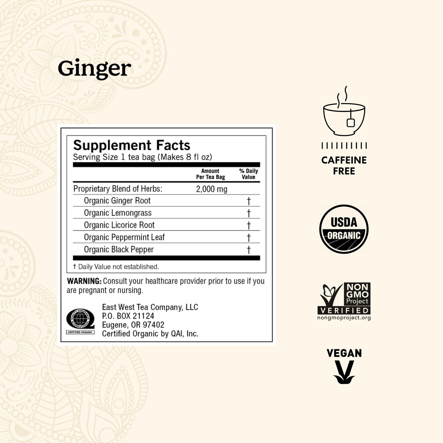 Yogi Tea Ginger Tea - 16 Tea Bags Per Pack (4 Packs) - Organic Ginger Tea Bags - Digestive Support Tea - Includes Ginger Root, L