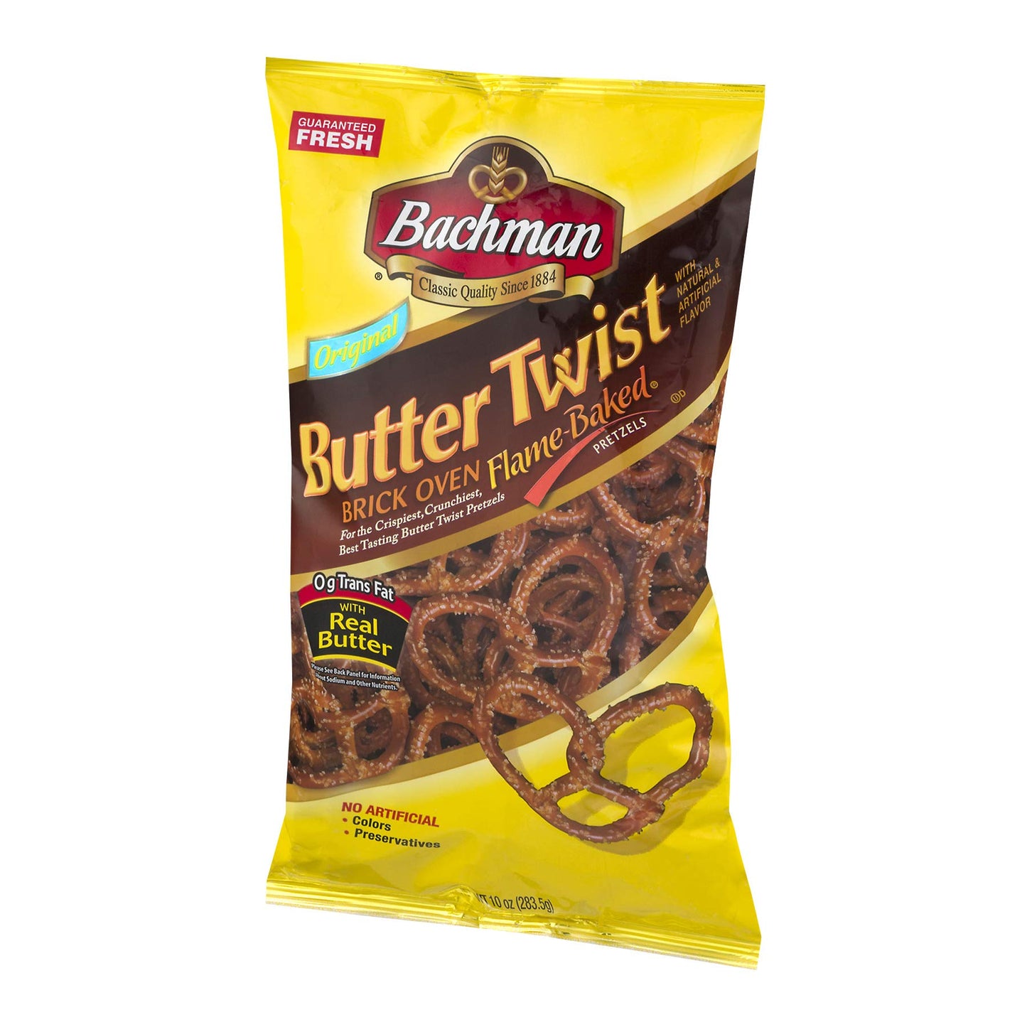 Bachman Butter Twist Pretzels 10 Oz (4 Bags)