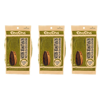 ChaCha Roasted Sunflower Seeds - Plain 250G (Pack of 3)
