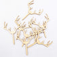 Huray Rayho Wooden Antler Cupcake Toppers, Ivory, 24 Count, Baby Shower, Wedding, Rustic Party Supplies
