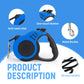 Lievuiken Retractable Dog Leash Automatic Telescopic Tractor Dog Tape, Pet Tape 1016 Ft Durable And Convenient, With Non-Slip Ha